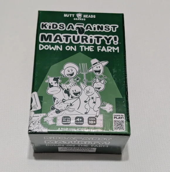 Kids Against Maturity Down on the Farm Game - Green - Picture 2 of 8